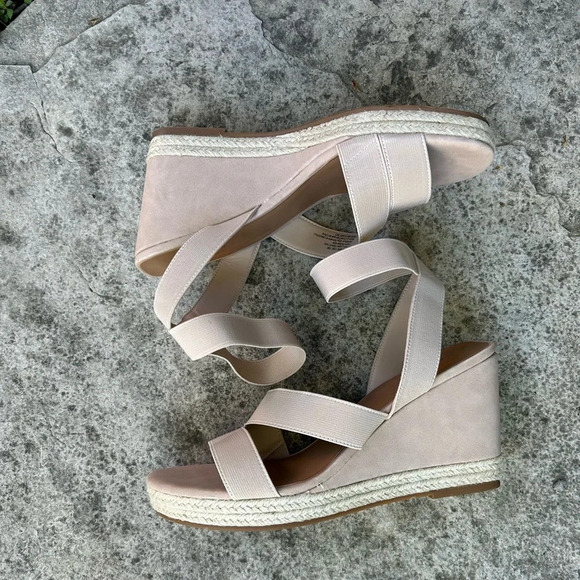 Caslon Libbie Wedge Espadrille Sandal, Beige, Size  10 - Picture 4 of 9